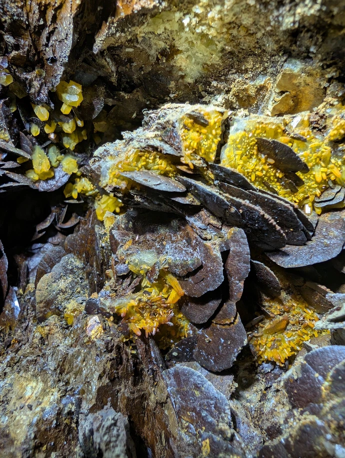 Cristaux de la mine de Mésage